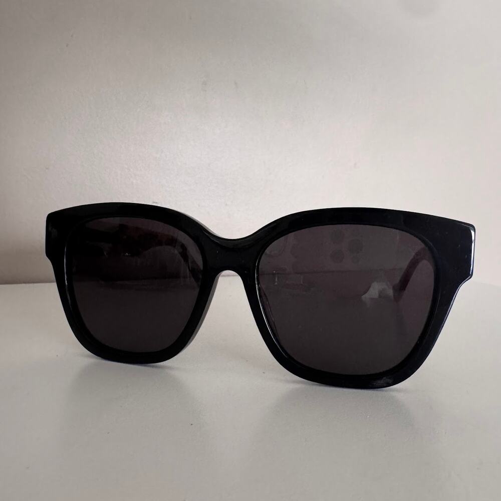 Gucci GG1550SK Sunglasses Black Leopard Print Logo Sides - Picture 5 of 12